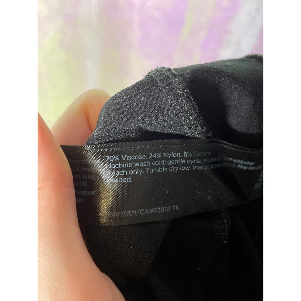 Eileen Fisher Petite Lantern Pants Womens Medium Black Cropped Crepe Work Casual - Picture 7 of 8